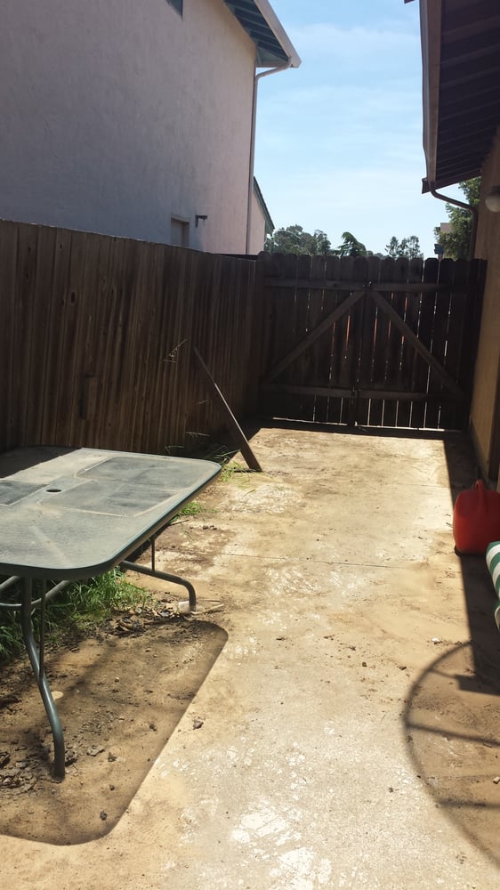 Yard cleared after junk removal